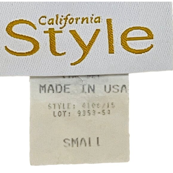 California Style Womens 2 Piece Blouse Sleeveless Ivory Lace Size Small Cardigan - Picture 13 of 14